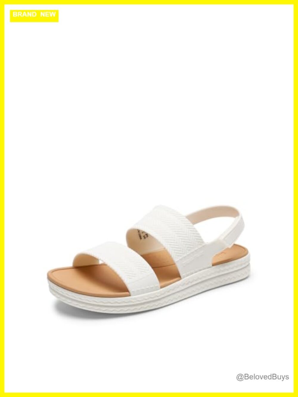 Women's Flat Sandals Lightweight Quick-Dry TPU Upper Arch Support Non-slip TPR